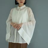 シャドーストライプシャツ | coen【women】 | 詳細画像14