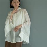 WHITE | シャドーストライプシャツ | coen【women】