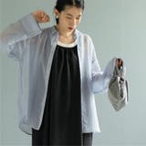 LT.BLUE | シャドーストライプシャツ | coen【women】