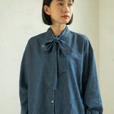2WAYボウタイデニムシャツブラウス | coen【women】 | 詳細画像18 