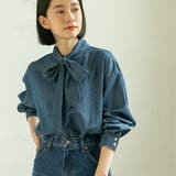 2WAYボウタイデニムシャツブラウス | coen【women】 | 詳細画像2 