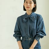 2WAYボウタイデニムシャツブラウス | coen【women】 | 詳細画像3 