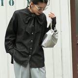 BLACK | 2WAYボウタイデニムシャツブラウス | coen【women】