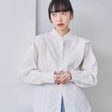 ソフトタッチブロード縦フリルブラウス | coen【women】 | 詳細画像7