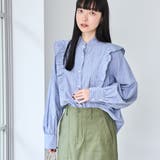 その他3 | ソフトタッチブロード縦フリルブラウス | coen【women】