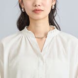 バックシャーリングスキッパーブラウス | coen【women】 | 詳細画像40