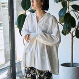 OFF WHITE | バックシャーリングスキッパーブラウス | coen【women】