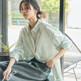 LIME | シアーコットンオーバーシャツ | coen【women】
