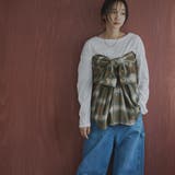 オンブレチェックレギュラーシャツ | coen【women】 | 詳細画像2 