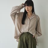 BEIGE | バックシャーリングボイルスキッパーブラウス | coen【women】