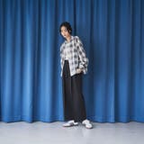 オンブレチェックサッカークロップドシャツ | coen【women】 | 詳細画像10