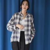 オンブレチェックサッカークロップドシャツ | coen【women】 | 詳細画像2