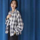 オンブレチェックサッカークロップドシャツ | coen【women】 | 詳細画像3