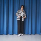 オンブレチェックサッカークロップドシャツ | coen【women】 | 詳細画像8