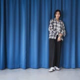オンブレチェックサッカークロップドシャツ | coen【women】 | 詳細画像9