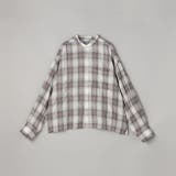 MD.BROWN | オンブレチェックサッカークロップドシャツ | coen【women】