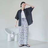 強撚シアーボイルハーフスリーブシャツ | coen【women】 | 詳細画像11 