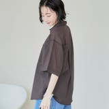 強撚シアーボイルハーフスリーブシャツ | coen【women】 | 詳細画像15 