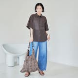 強撚シアーボイルハーフスリーブシャツ | coen【women】 | 詳細画像17 