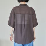 強撚シアーボイルハーフスリーブシャツ | coen【women】 | 詳細画像22 