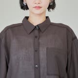 強撚シアーボイルハーフスリーブシャツ | coen【women】 | 詳細画像23 