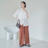 強撚シアーボイルハーフスリーブシャツ | coen【women】 | 詳細画像5 