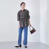 シアーオンブレチェックギャザーキャミソール | coen【women】 | 詳細画像10 