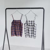 シアーオンブレチェックギャザーキャミソール | coen【women】 | 詳細画像12 