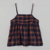 シアーオンブレチェックギャザーキャミソール | coen【women】 | 詳細画像17 