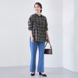 シアーオンブレチェックギャザーキャミソール | coen【women】 | 詳細画像9 