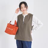 ウールライク裏起毛キーネックベスト | coen【women】 | 詳細画像12 