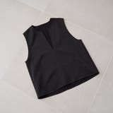 ウールライク裏起毛キーネックベスト | coen【women】 | 詳細画像2 