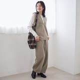 ウールライク裏起毛キーネックベスト | coen【women】 | 詳細画像9 