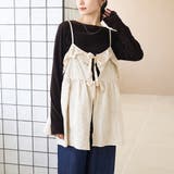 NATURAL | 3Dフラワー刺繍 コーデュロイキャミソール | coen【women】