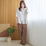 【接触冷感】リネンレーヨンドルマンバンドカラーシャツ | coen【women】 | 詳細画像21 
