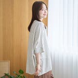 【接触冷感】リネンレーヨンドルマンバンドカラーシャツ | coen【women】 | 詳細画像25 