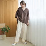 【接触冷感】リネンレーヨンドルマンバンドカラーシャツ | coen【women】 | 詳細画像8 