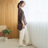 【接触冷感】リネンレーヨンドルマンバンドカラーシャツ | coen【women】 | 詳細画像9 