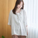 その他1 | 【接触冷感】リネンレーヨンドルマンバンドカラーシャツ | coen【women】