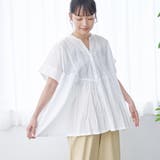 OFF WHITE | 【MARKET(マーケット)】スキッパーピンタックブラウス(インフルエンサー紹介… | coen【women】