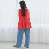 【Lipa(リパ)別注】ノースリーブ総刺繍ティアードブラウス | coen【women】 | 詳細画像15