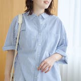 【接触冷感/吸水速乾】シャーベットコットン半袖シャツ | coen【women】 | 詳細画像28 