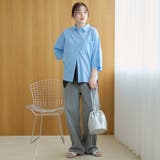 【接触冷感/吸水速乾】シャーベットコットン半袖シャツ | coen【women】 | 詳細画像9 