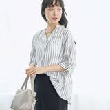 DK.GRAY | 【接触冷感】リラクシースキッパー五分袖ブラウス | coen【women】