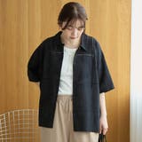 パッチワーク風フラワー刺繍半袖シャツ | coen【women】 | 詳細画像10 