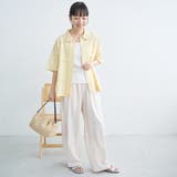 パッチワーク風フラワー刺繍半袖シャツ | coen【women】 | 詳細画像15 