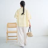 パッチワーク風フラワー刺繍半袖シャツ | coen【women】 | 詳細画像16 