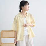 パッチワーク風フラワー刺繍半袖シャツ | coen【women】 | 詳細画像17 