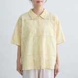 パッチワーク風フラワー刺繍半袖シャツ | coen【women】 | 詳細画像21 