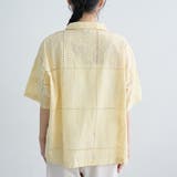 パッチワーク風フラワー刺繍半袖シャツ | coen【women】 | 詳細画像23 